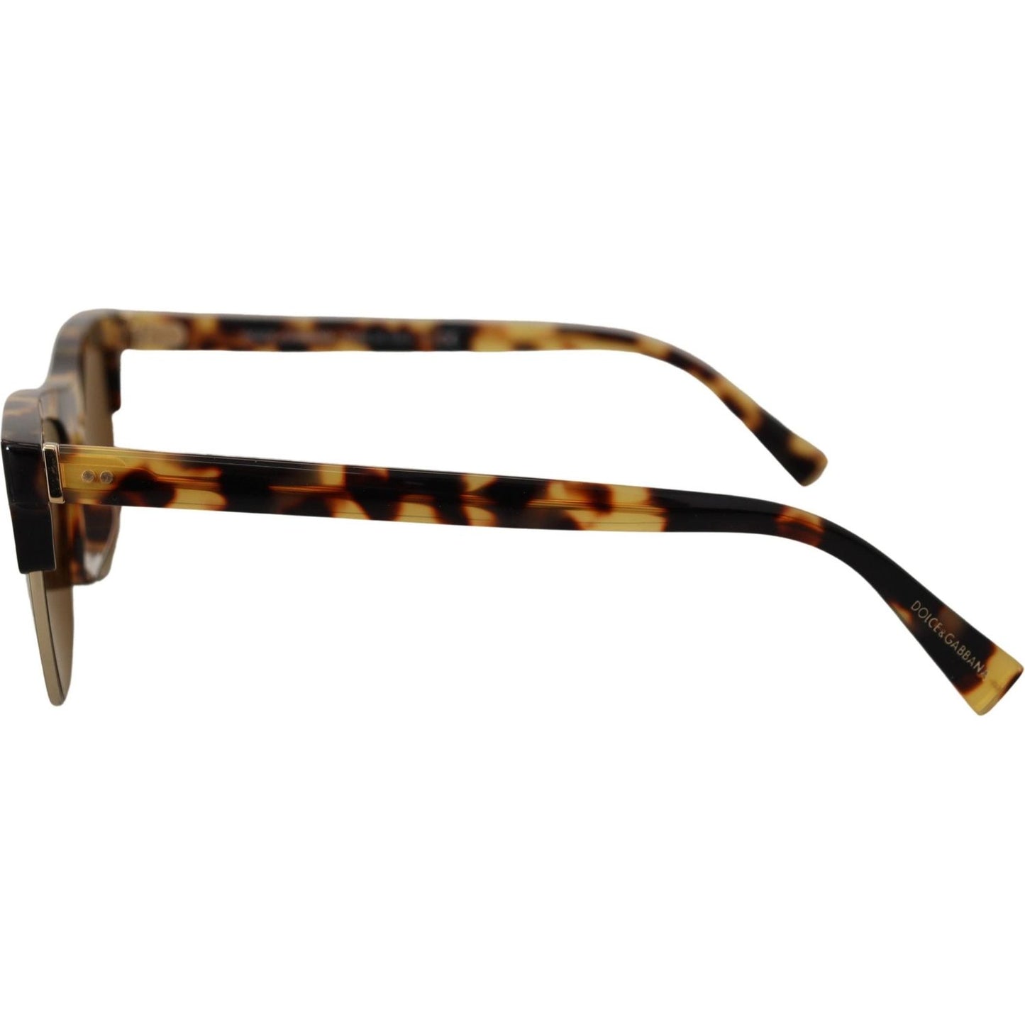 Dolce & Gabbana Chic Acetate Designer Sunglasses brown-gold-acetate-havana-dg430a-sunglasses