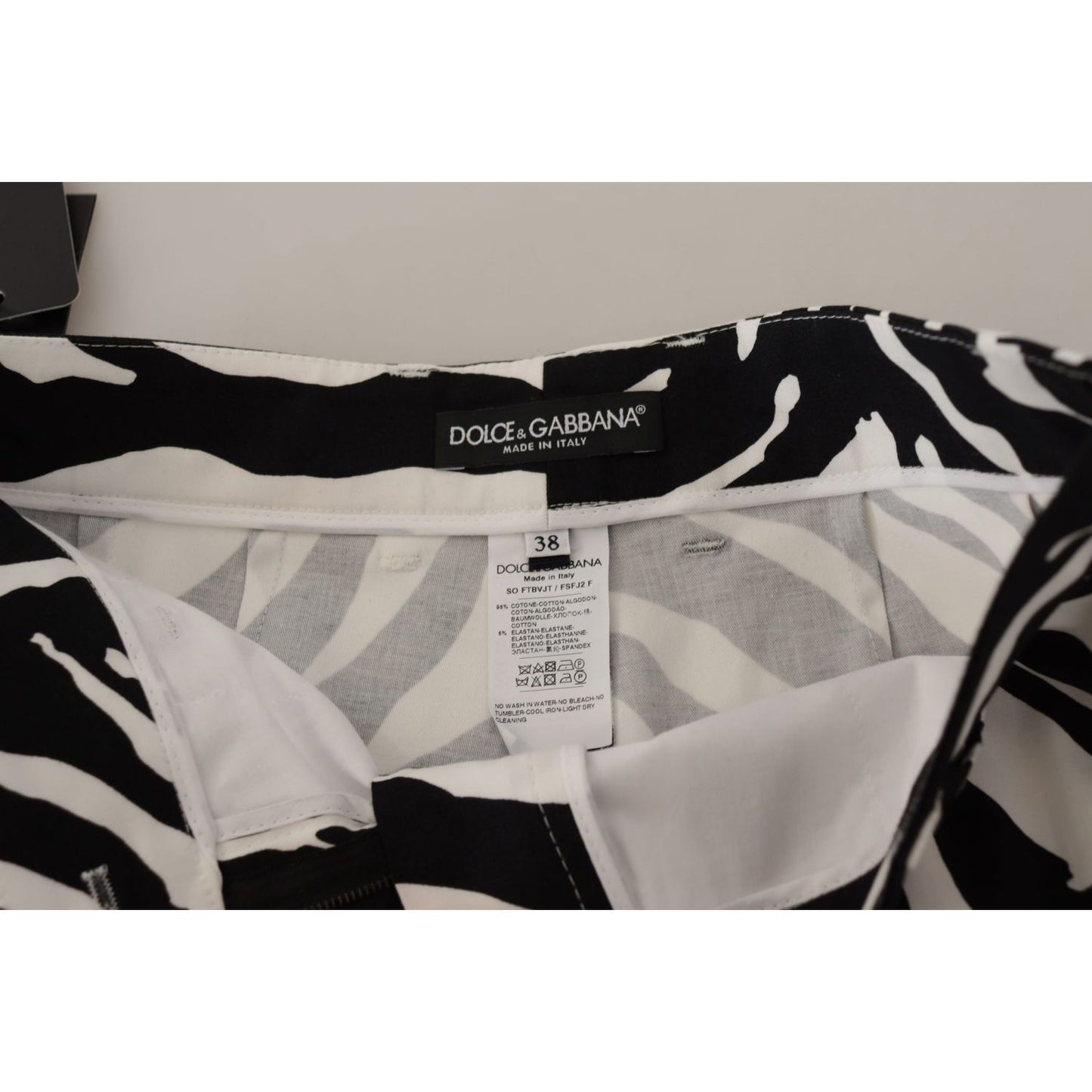 Dolce & Gabbana Zebra Print Mid Waist Hot Pants zebra-print-mid-waist-hot-pants