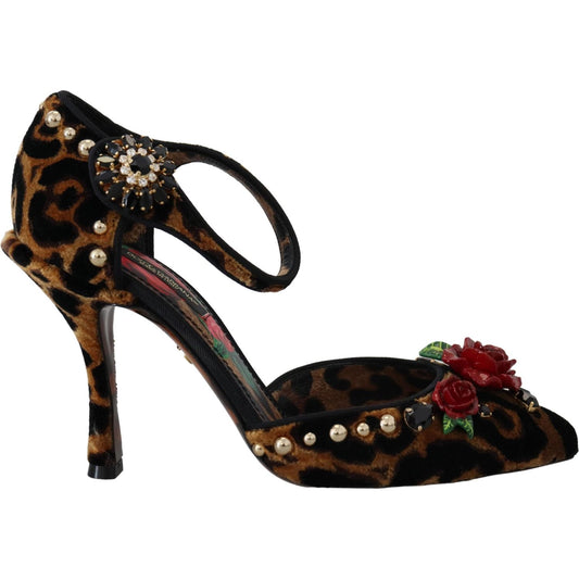 Dolce & GabbanaChic Leopard Ankle Strap Sandal HeelsMcRichard Designer Brands£889.00