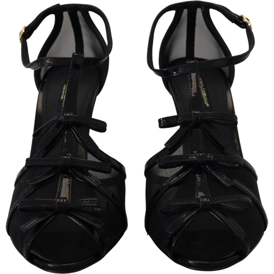 Dolce & GabbanaElegant Black Stiletto Heeled SandalsMcRichard Designer Brands£479.00