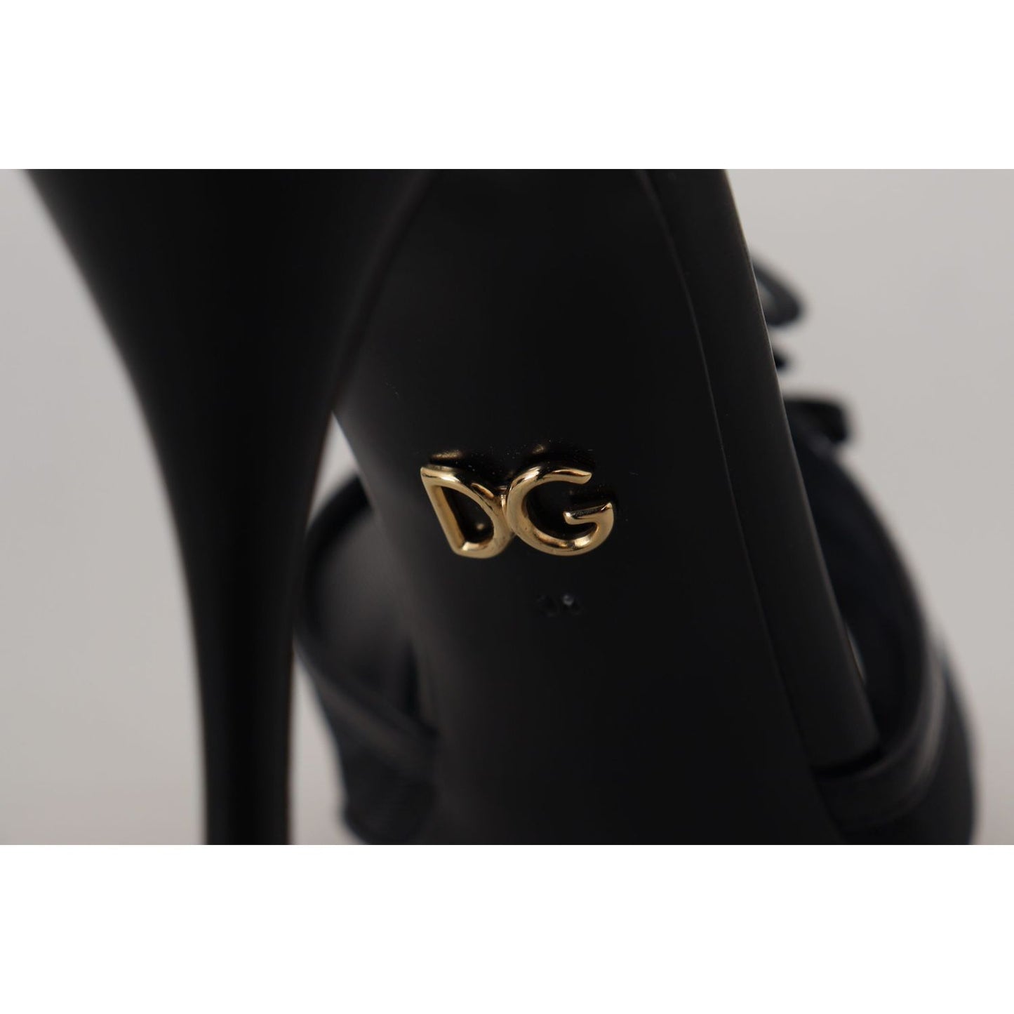 Dolce & Gabbana Elegant Black Stiletto Heeled Sandals elegant-black-stiletto-heeled-sandals
