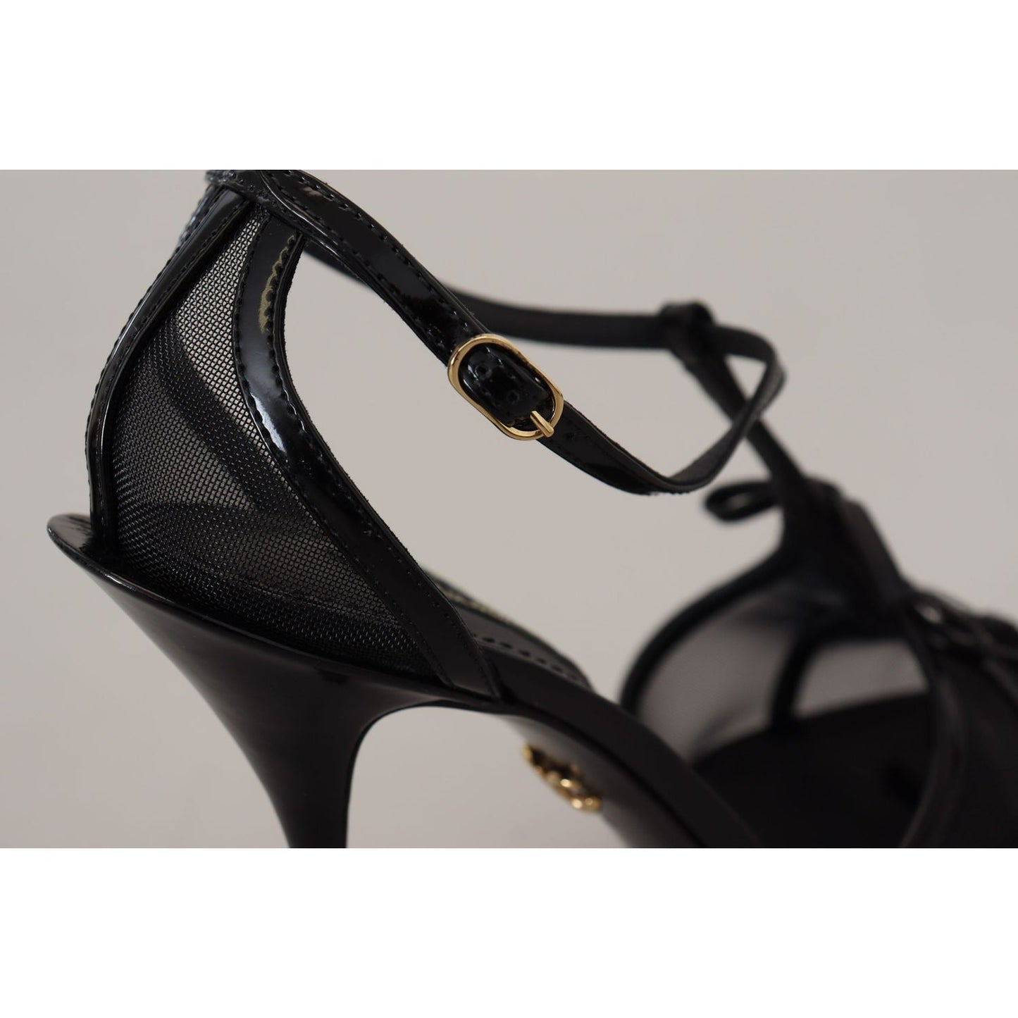 Dolce & Gabbana Elegant Black Stiletto Heeled Sandals elegant-black-stiletto-heeled-sandals