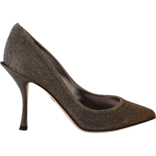 Dolce & Gabbana | Elegant Silver Heels Pumps Classic| McRichard Designer Brands   