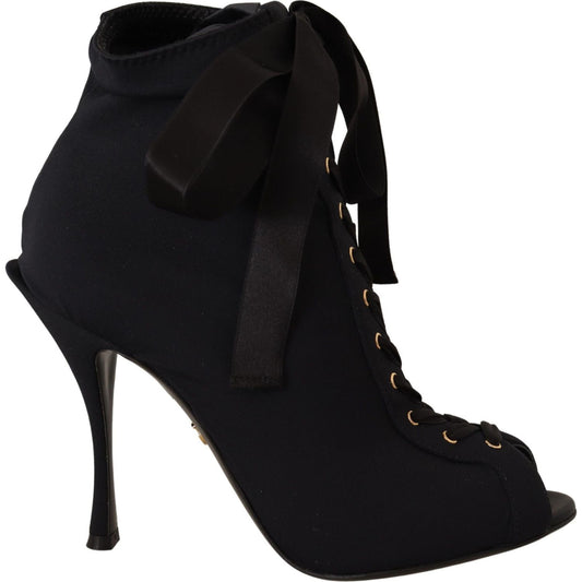 Dolce & GabbanaElegant Ankle Open Toe Heel BootsMcRichard Designer Brands£439.00