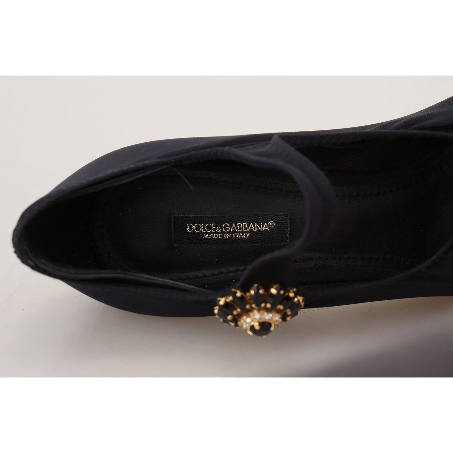 Dolce & GabbanaChic Black Mary Jane Sock Pumps with CrystalsMcRichard Designer Brands£499.00