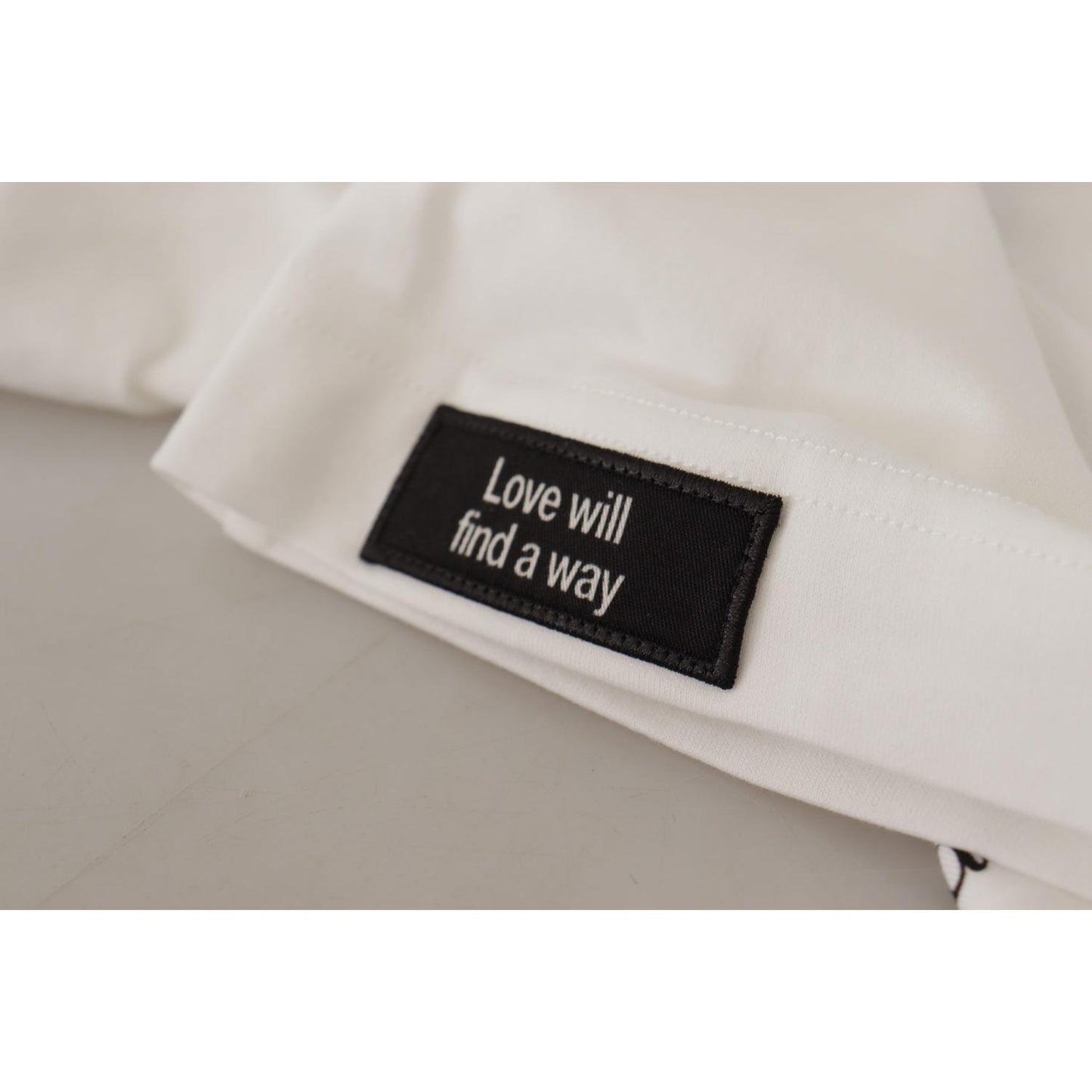 Dolce & Gabbana Elegant Floral Crewneck Cotton Tee white-black-roses-crewneck-cotton-t-shirt