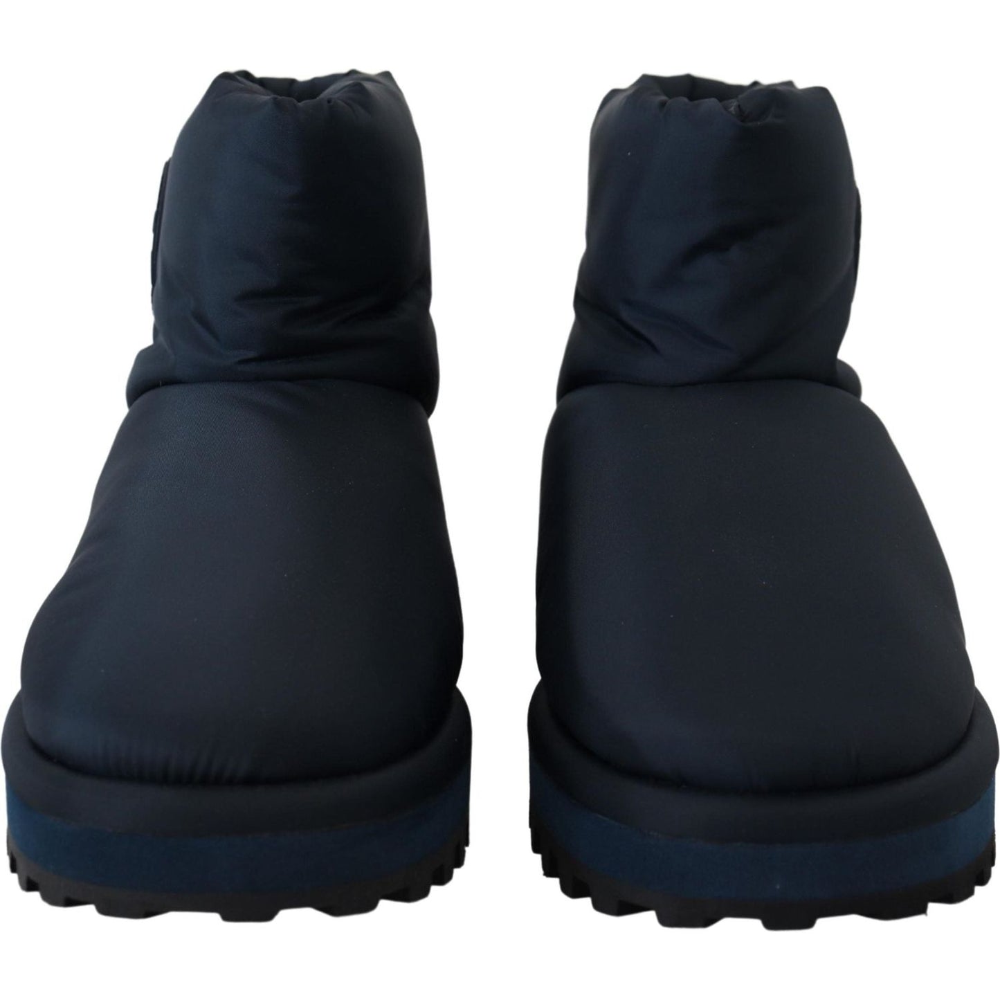 Dolce & Gabbana | Elegant Ankle Height Blue Boots for Sophisticated Style| McRichard Designer Brands   