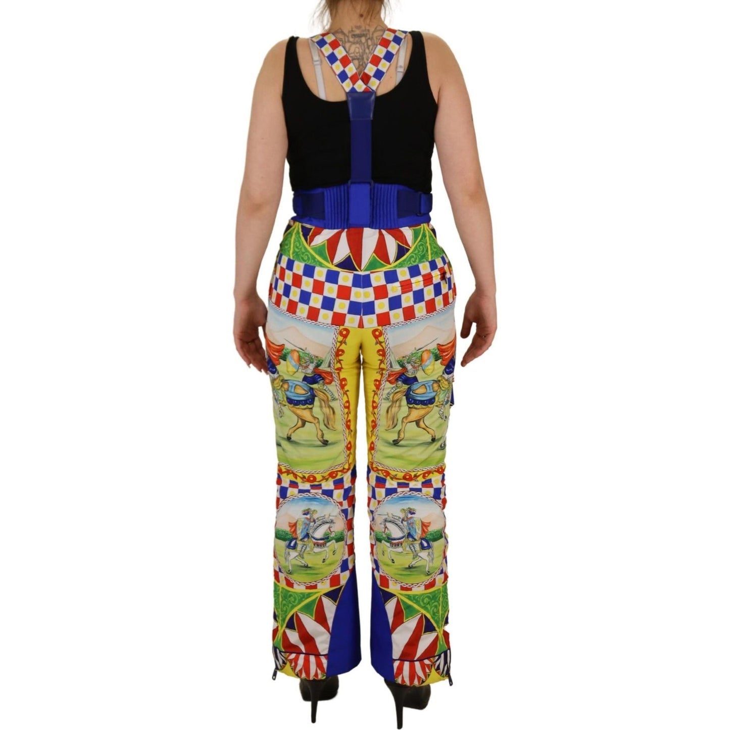 Dolce & Gabbana Multicolor High Waist Snow Pants multicolor-printed-snow-trouser-pants