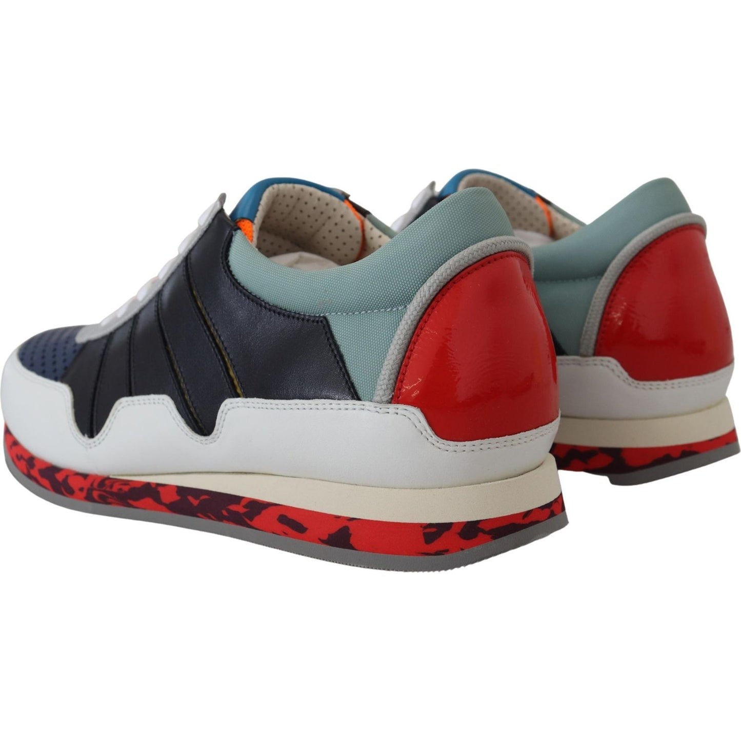 Dolce & Gabbana Elegant Multicolor Low Top Sneakers multicolor-leather-sport-low-top-sneakers