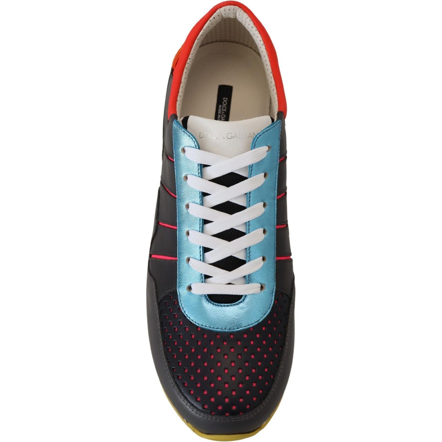 Multicolor Leather-Blend Low Top Sneakers