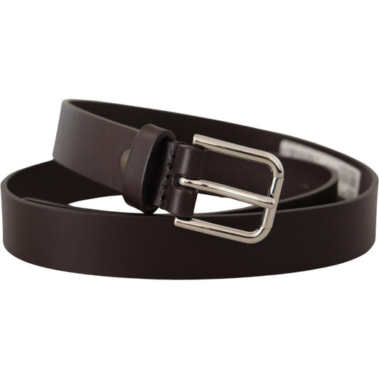 Dolce & GabbanaElegant Leather Belt With Logo BuckleMcRichard Designer Brands£249.00