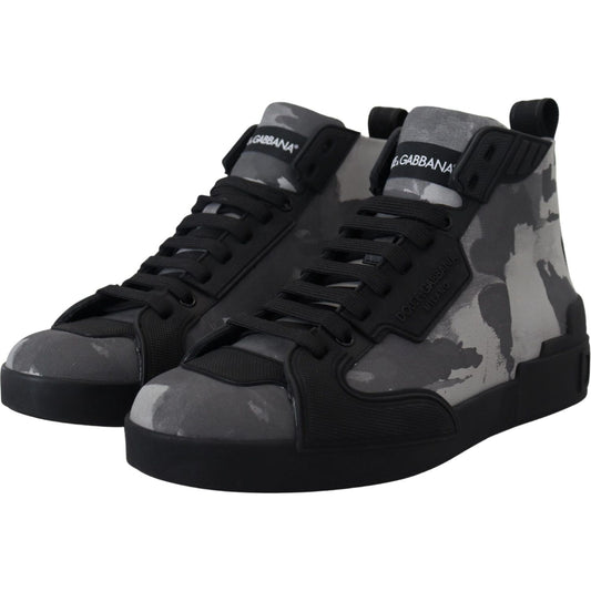 Dolce & GabbanaCamo Gray High-Top SneakersMcRichard Designer Brands£549.00