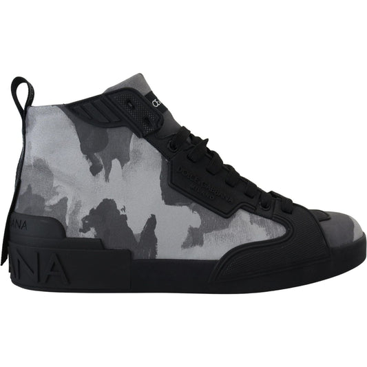 Dolce & GabbanaCamo Gray High-Top SneakersMcRichard Designer Brands£549.00