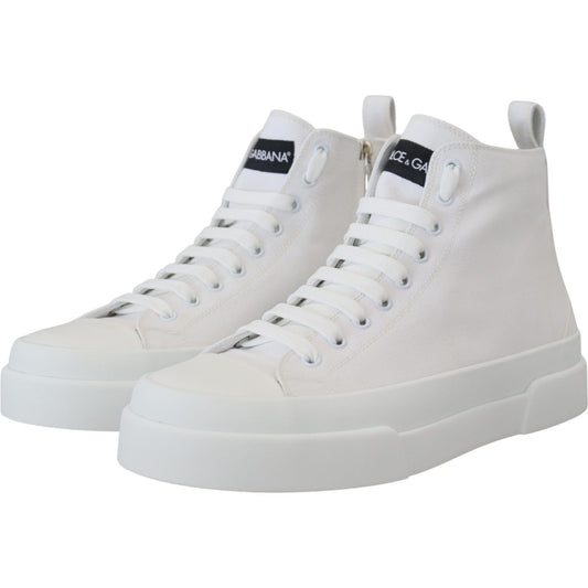 Dolce & GabbanaElegant High Top Canvas SneakersMcRichard Designer Brands£489.00