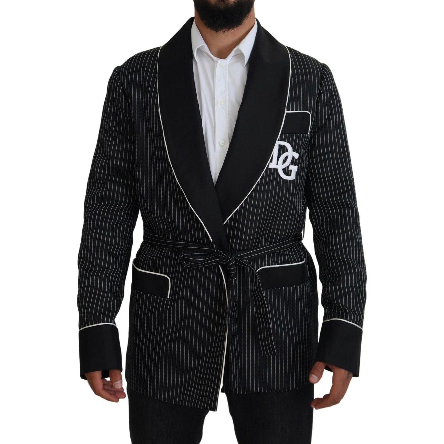 Dolce & GabbanaElegant Silk-Lined Robe JacketMcRichard Designer Brands£1019.00