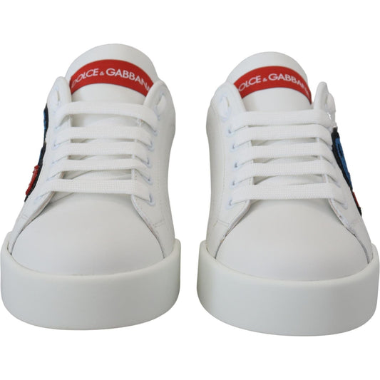 Dolce & GabbanaSparkling White Portofino SneakersMcRichard Designer Brands£439.00