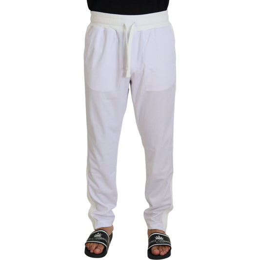 Dolce & GabbanaElegant White Jogger Pants for Sophisticated ComfortMcRichard Designer Brands£339.00