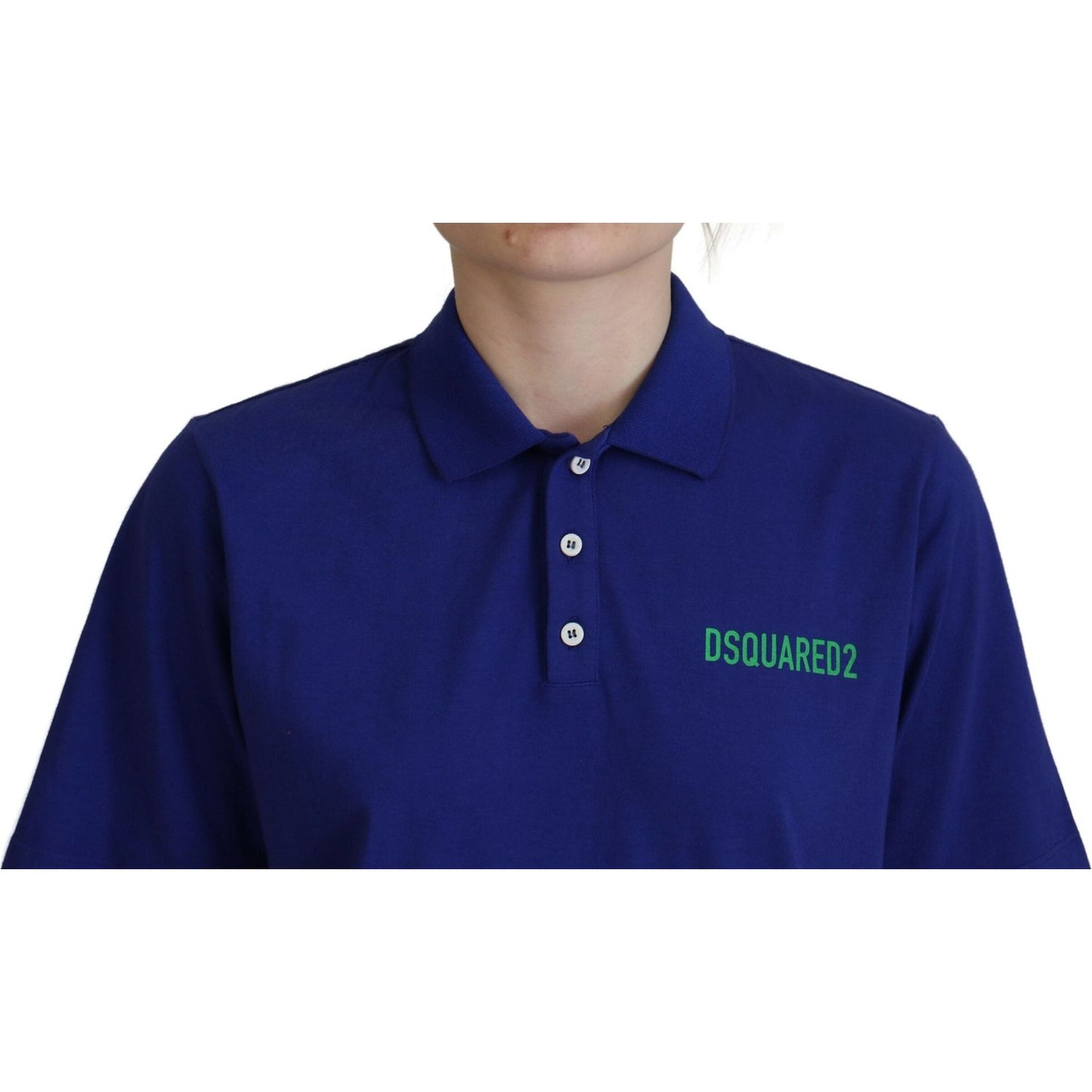 Dsquared² Blue Collared Writings Polo Short Sleeves T-shirt blue-collared-writings-polo-short-sleeves-t-shirt