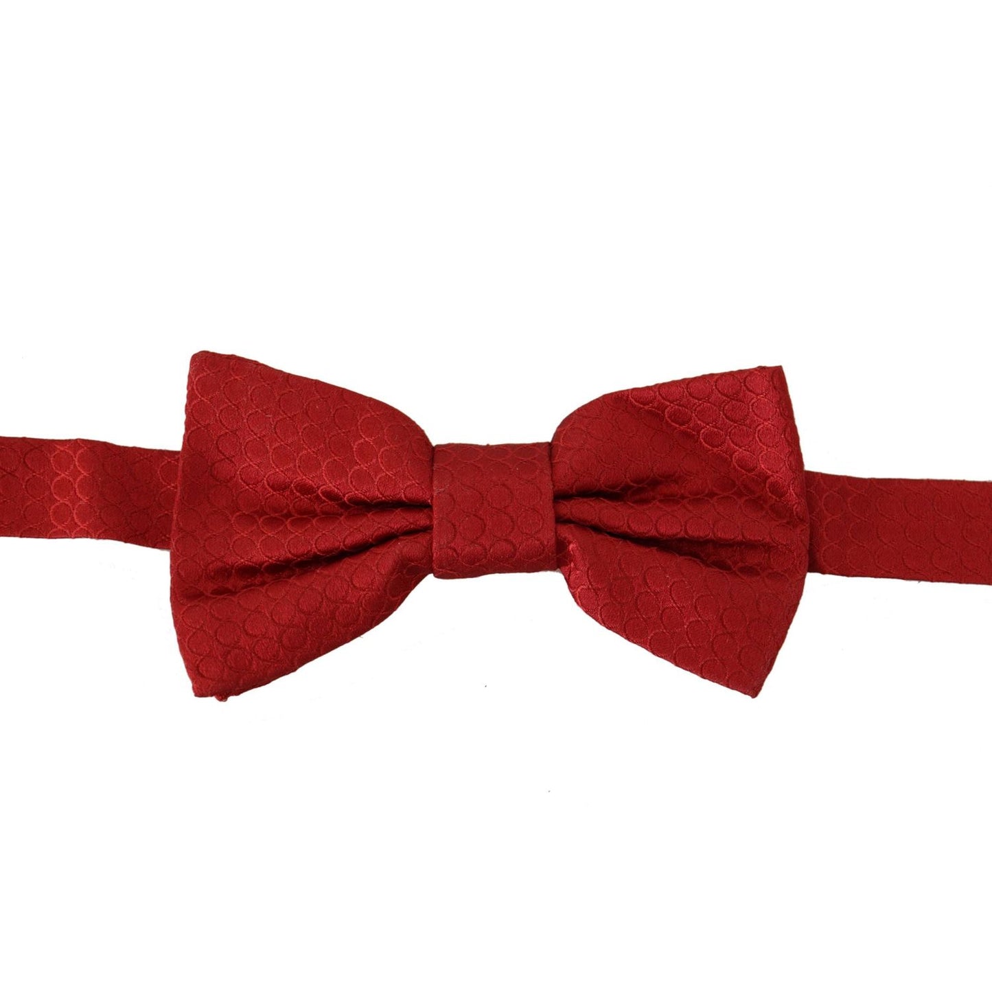 Dolce & Gabbana Elegant Red Silk Tied Bow Tie elegant-red-silk-tied-bow-tie