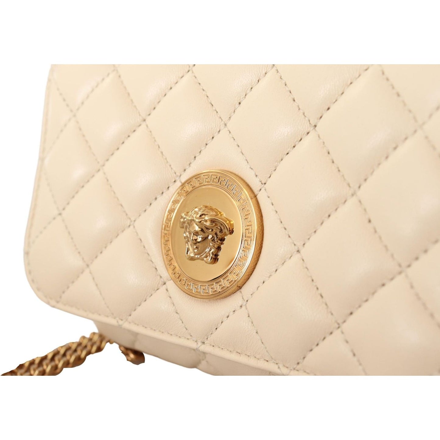 Versace Chic Nappa Leather Crossbody in Purity White white-nappa-leather-medusa-small-crossbody-bag