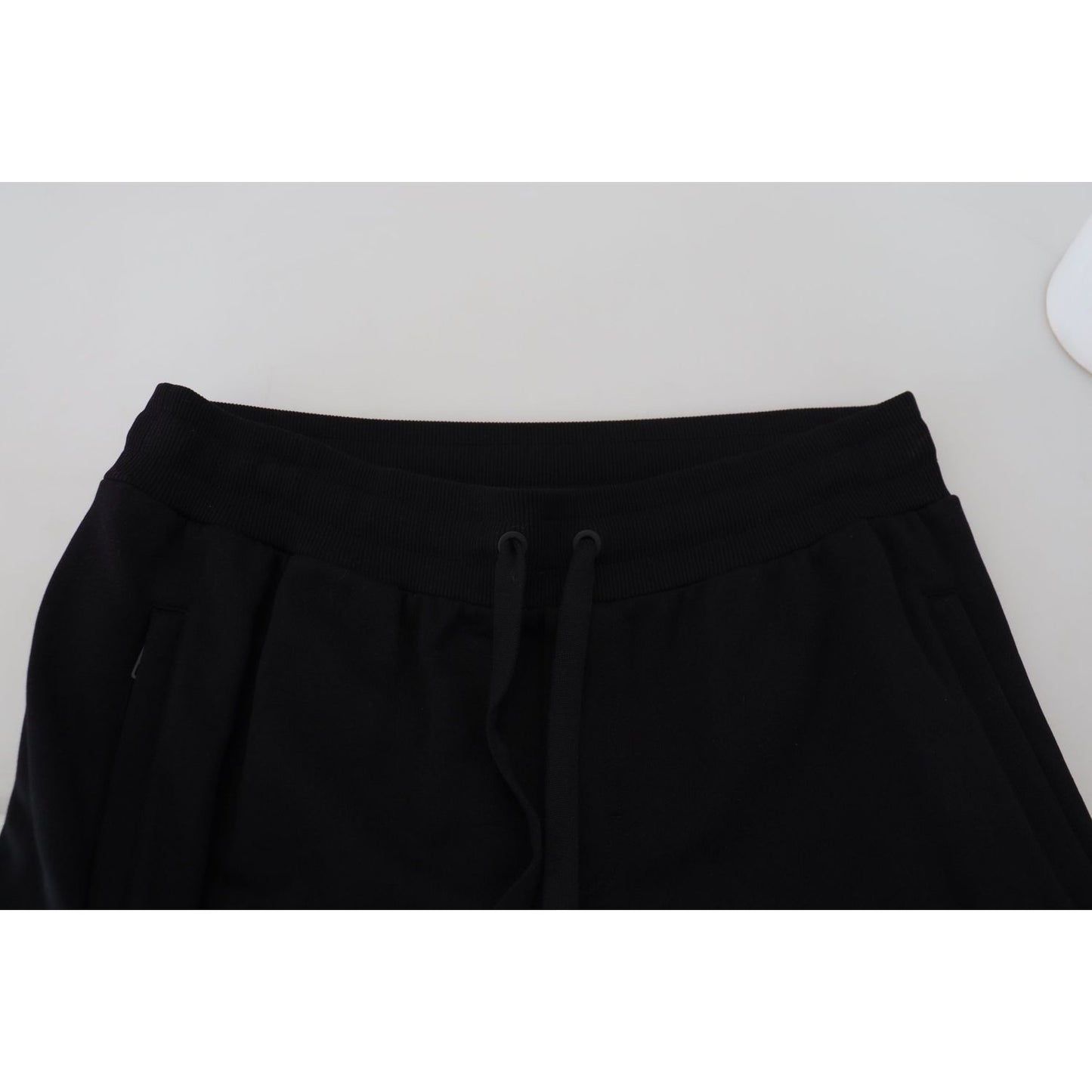 Dolce & Gabbana Elegant Black Cotton Jogger Pants black-cotton-men-jogger-pants