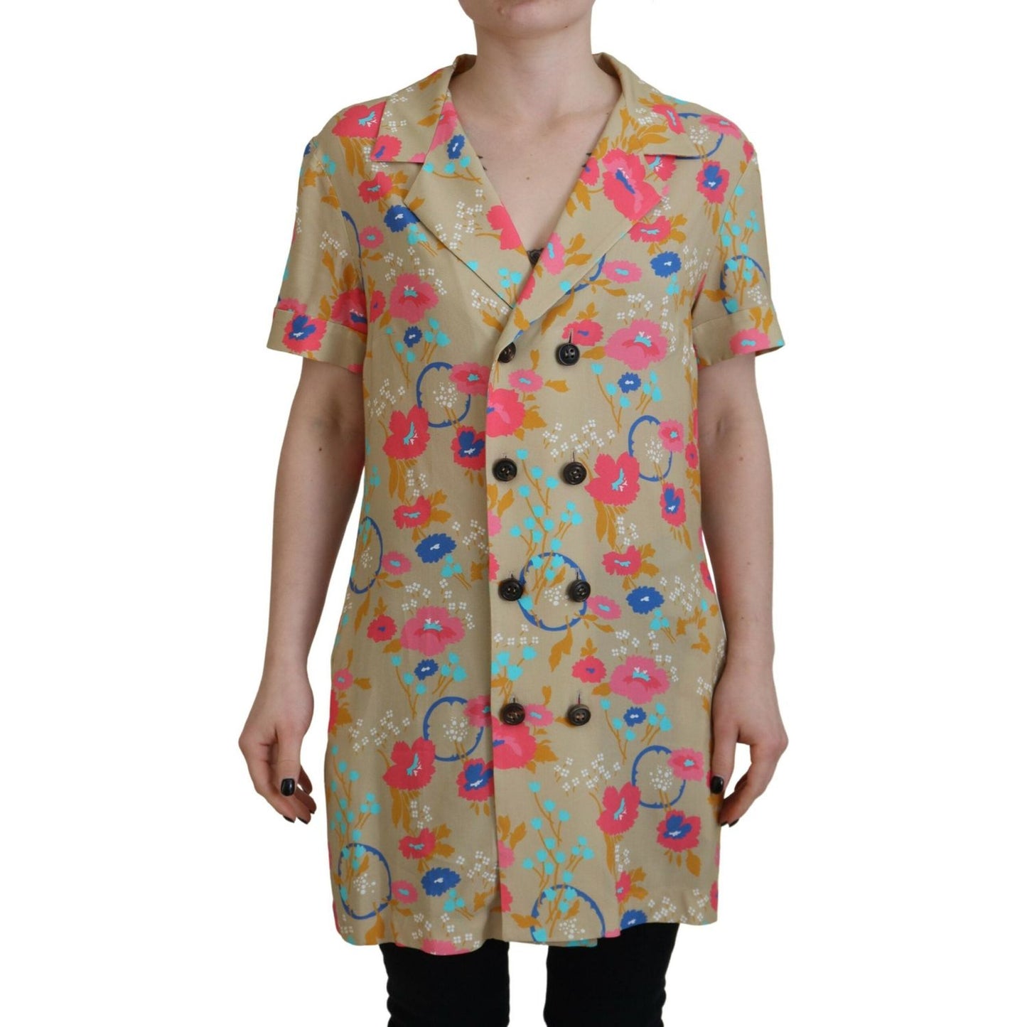 Dsquared²Multicolor Printed Collared Button Front Long Blouse TopMcRichard Designer Brands£549.00