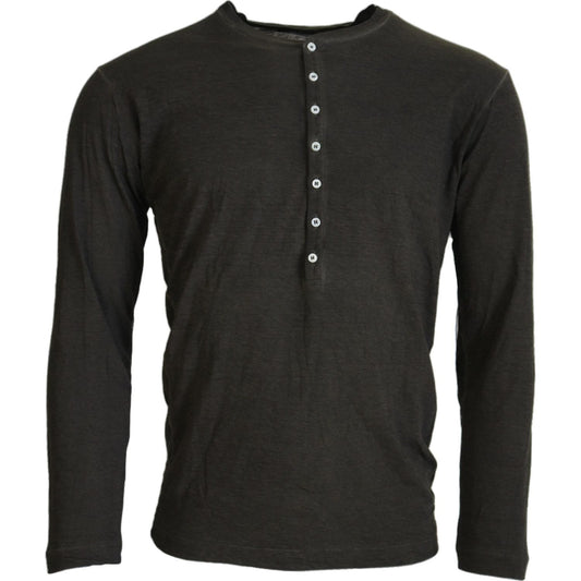 Dsquared²Gray Cotton Linen Long Sleeves Pullover SweaterMcRichard Designer Brands£309.00