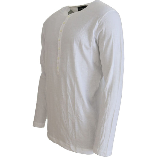 Dsquared²White Cotton Linen Long Sleeves Pullover SweaterMcRichard Designer Brands£269.00