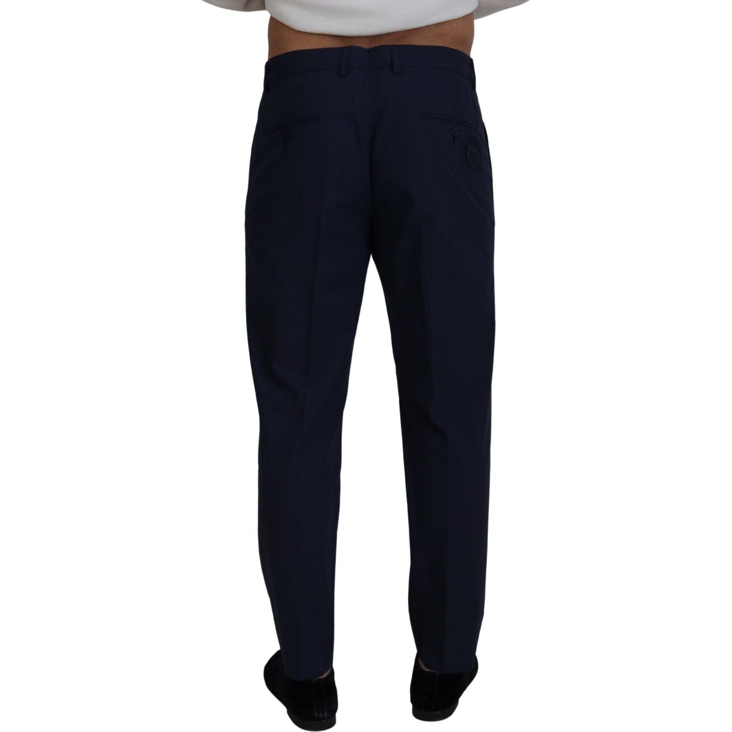 Dolce & Gabbana Chic Slim Fit Chinos in Blue blue-cotton-slim-trousers-chinos-pants