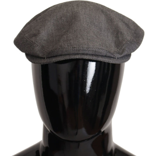 Elegant Gray Newsboy Hat