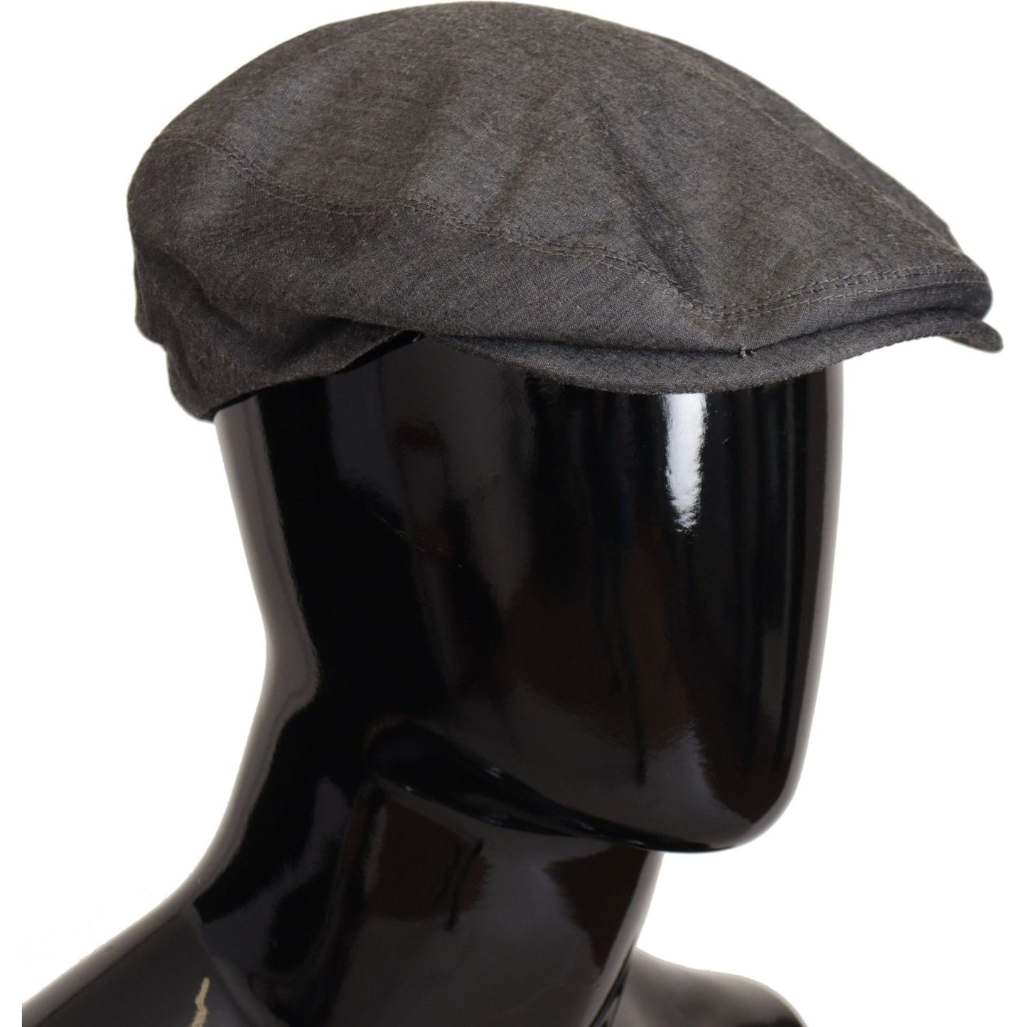 Dolce & Gabbana Elegant Gray Newsboy Hat gray-newsboy-men-capello-cotton-blend-hat