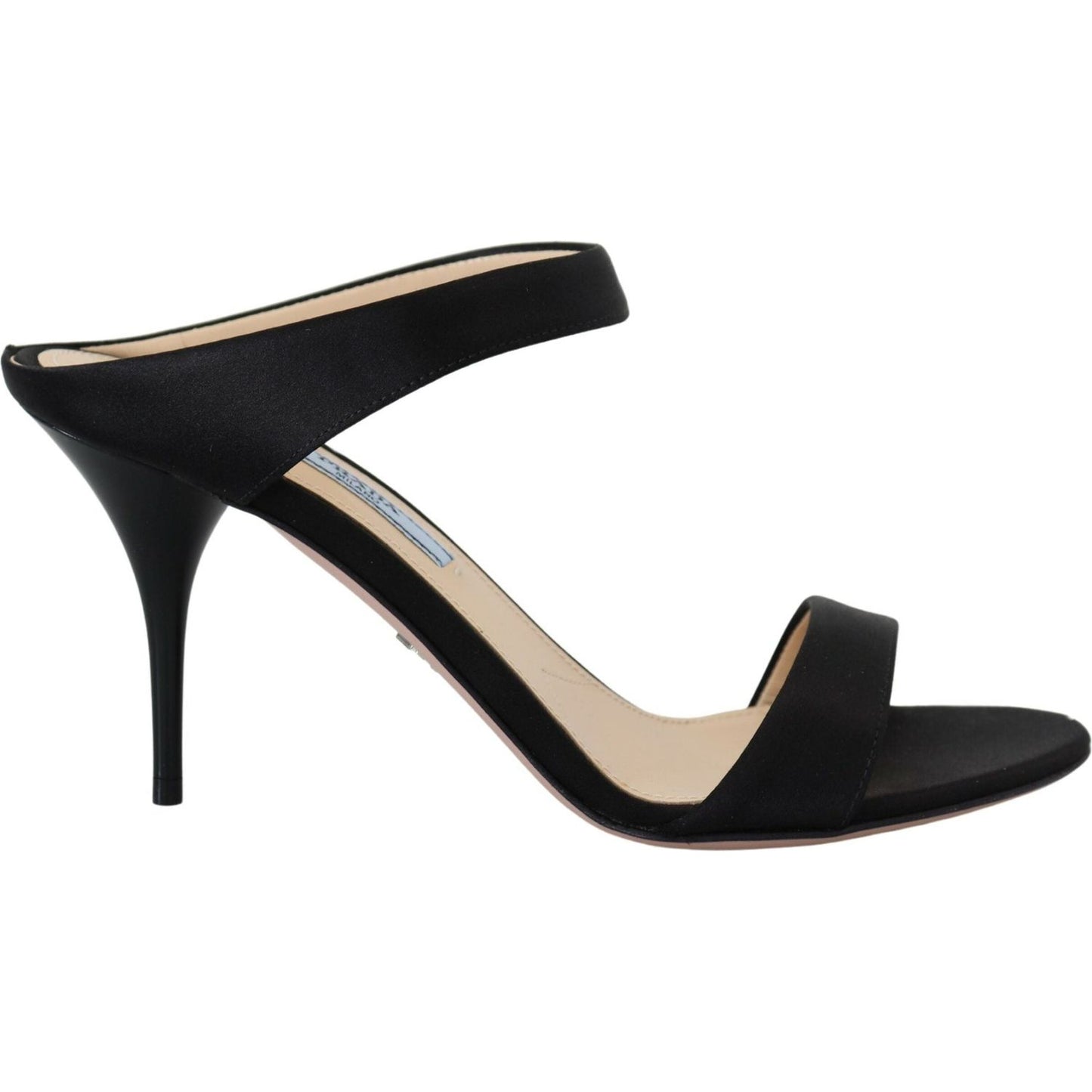 Prada | Elegant Black Leather Heels Pumps| McRichard Designer Brands   