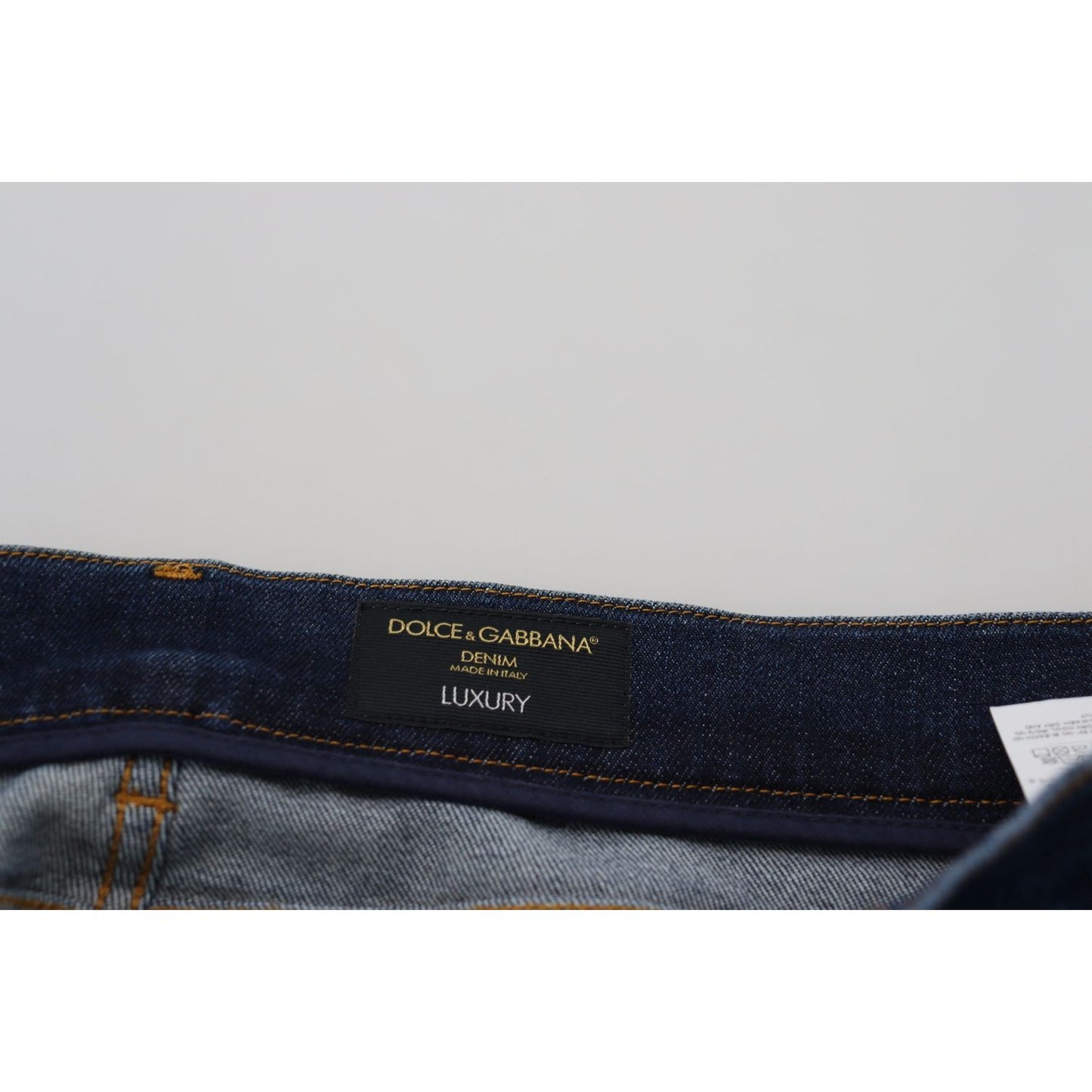 Dolce & Gabbana | Elegant Blue Washed Denim Pants| McRichard Designer Brands   
