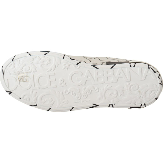 Dolce & Gabbana | Elegant Star-Patterned Low-Top Sneakers| McRichard Designer Brands   