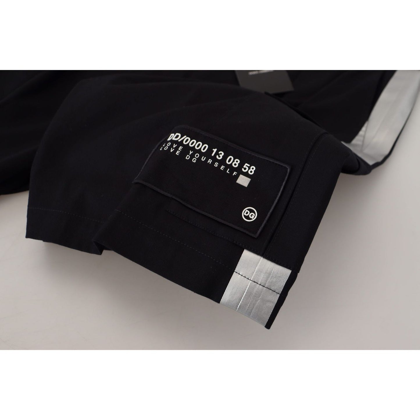 Dolce & Gabbana Elegant MainLine Black Shorts black-bermuda-cargo-casual-shorts