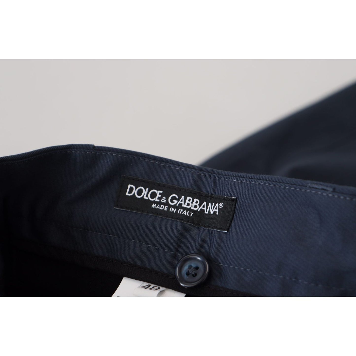 Dolce & Gabbana Elegant Blue Cotton Blend Shorts blue-bermuda-low-waist-men-shorts