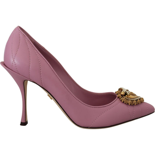 Dolce & GabbanaDevotion Leather Heels in PinkMcRichard Designer Brands£439.00