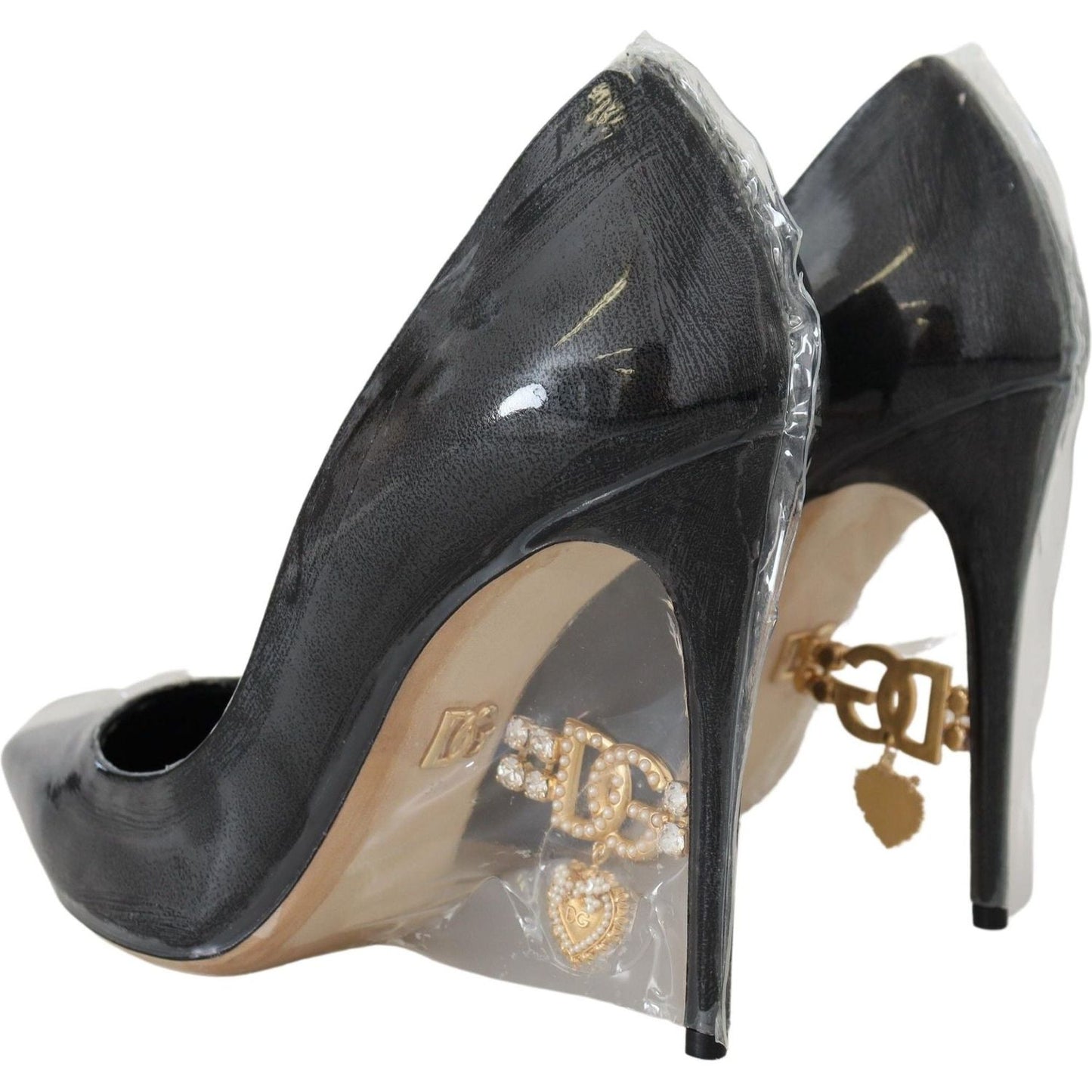 Dolce & GabbanaElegant Black Gold Detail Heels PumpsMcRichard Designer Brands£749.00