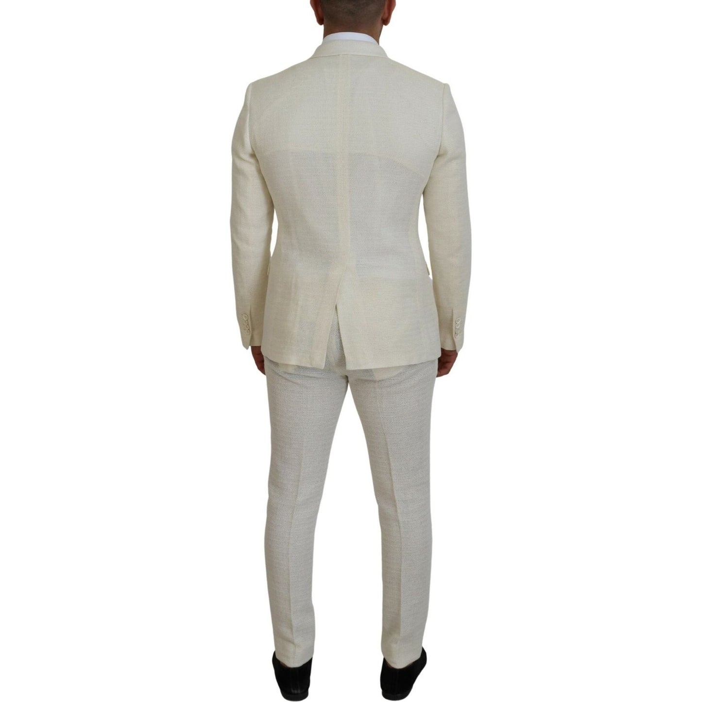 Dolce & GabbanaElegant Off White Silk-Blend SuitMcRichard Designer Brands£1289.00