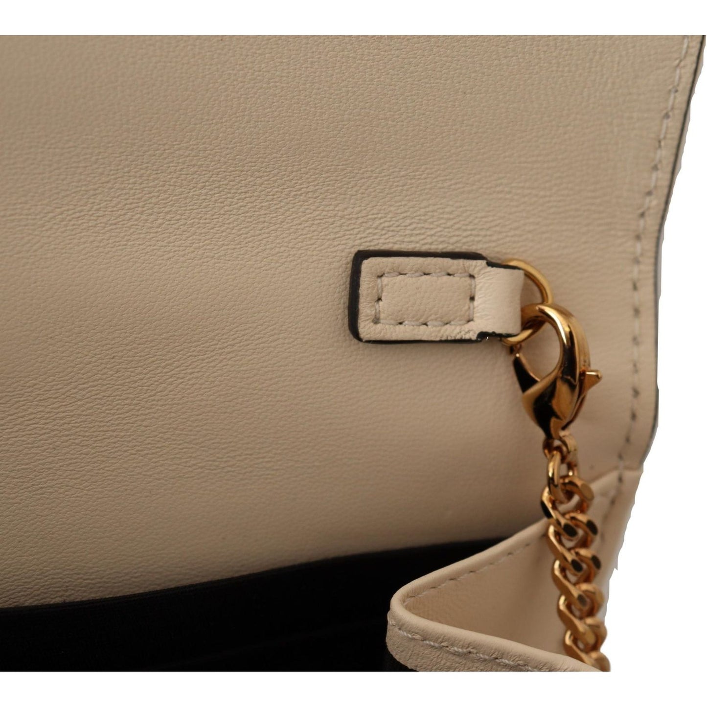 Versace | Elegant White Nappa Leather Evening Shoulder Bag| McRichard Designer Brands   