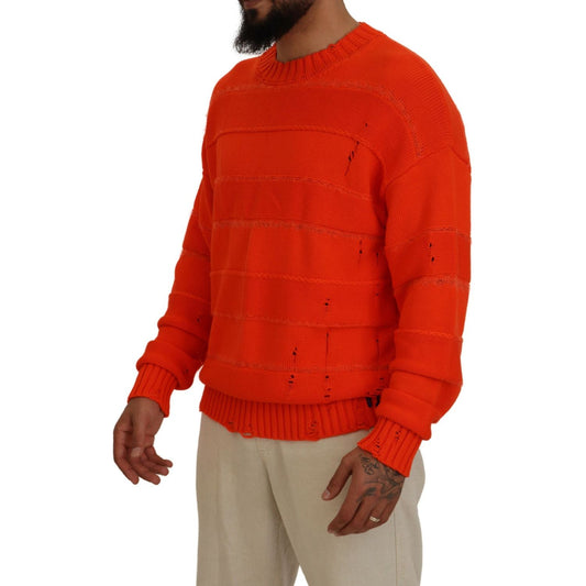 Dsquared²Orange Cotton Long Sleeves Men Pullover SweaterMcRichard Designer Brands£449.00
