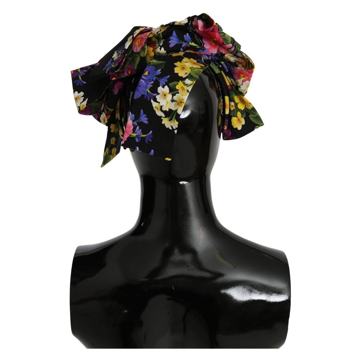 Dolce & Gabbana | Elegant Floral Silk Headband Diadem Tiara| McRichard Designer Brands   