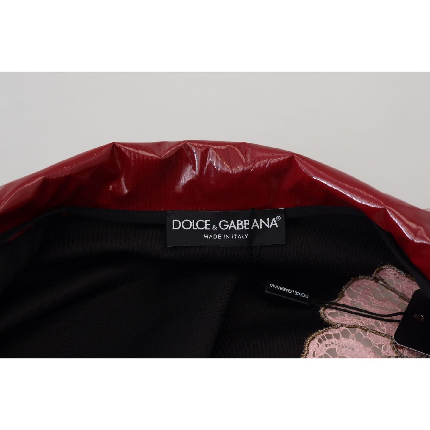 Dolce & Gabbana Maroon Floral Luxe Jacket maroon-floral-full-zip-polyester-women-jacket