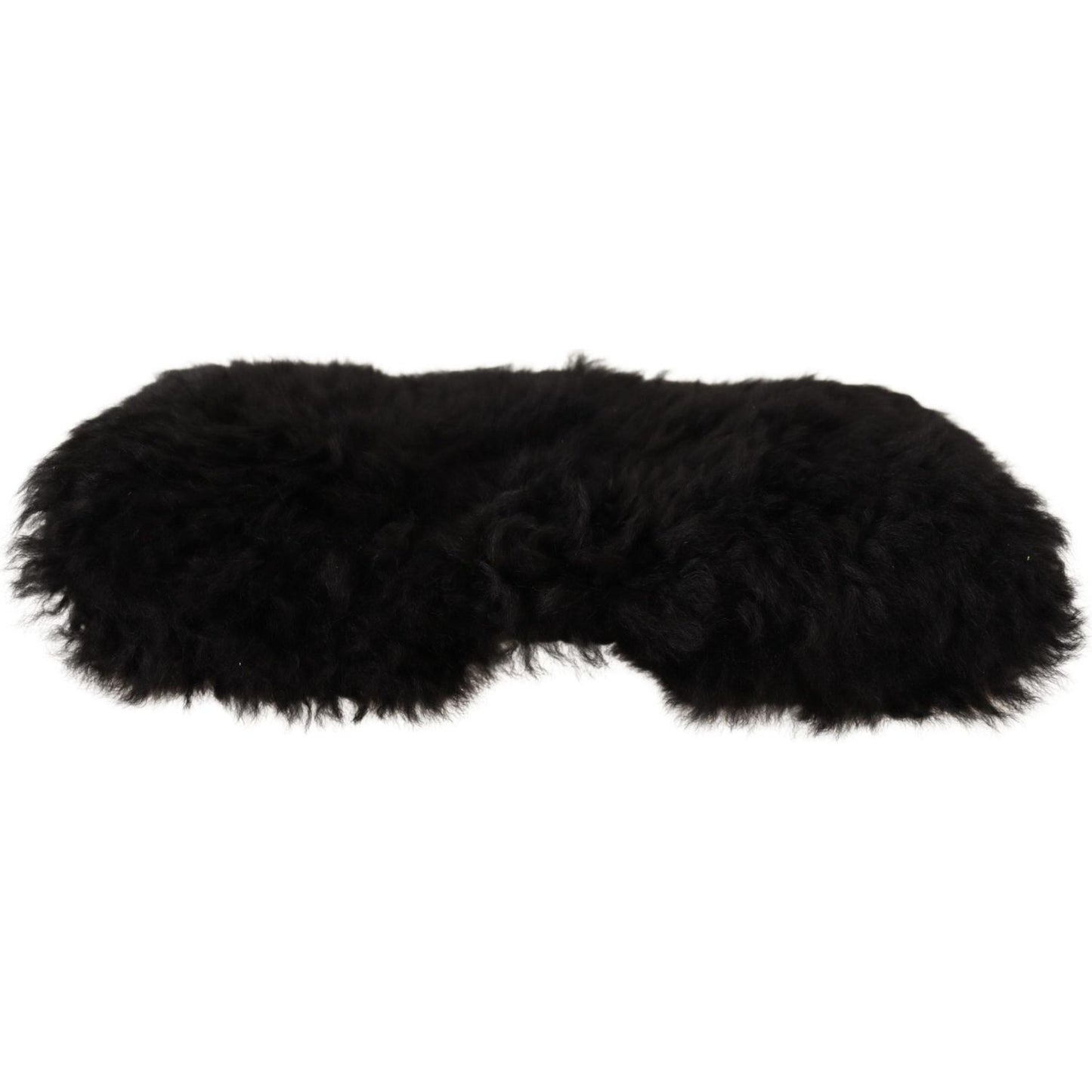 Dolce & Gabbana Elegant Black Cashmere Alpaca Fur Beanie Beanie Hat black-cashmere-fur-women-beanie-women-hat