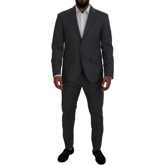Dsquared²Gray Wool Single Breasted 2 Piece CIPRO SuitMcRichard Designer Brands£889.00