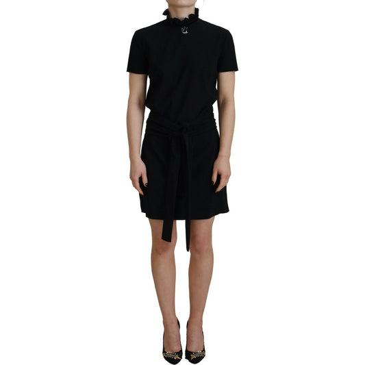 Dsquared²Black Polyester Short Sleeves Sheath Mini DressMcRichard Designer Brands£469.00