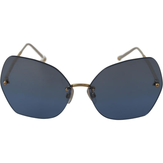 Dolce & Gabbana | Elegant Gold-Blue Gradient Sunglasses| McRichard Designer Brands   