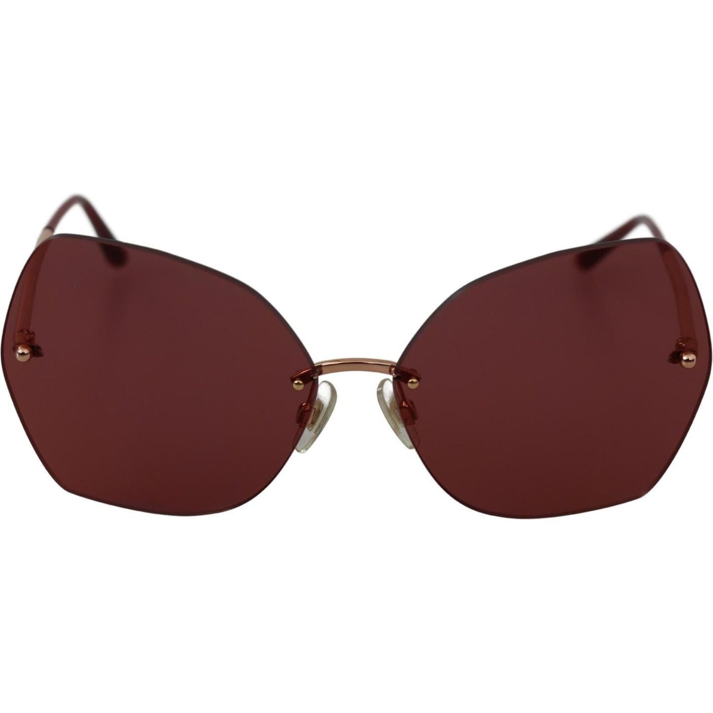 Dolce & Gabbana | Red Gold DG2204 Butterfly Logo Women Eyewear Sunglasses| McRichard Designer Brands   