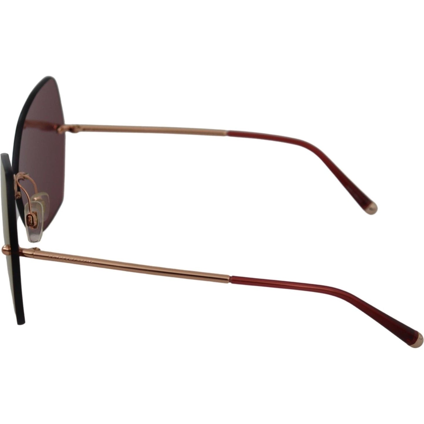 Dolce & Gabbana | Red Gold DG2204 Butterfly Logo Women Eyewear Sunglasses| McRichard Designer Brands   