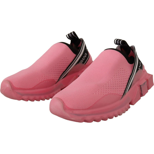 Dolce & Gabbana | Chic Pink Sorrento Slip-On Sneakers| McRichard Designer Brands   